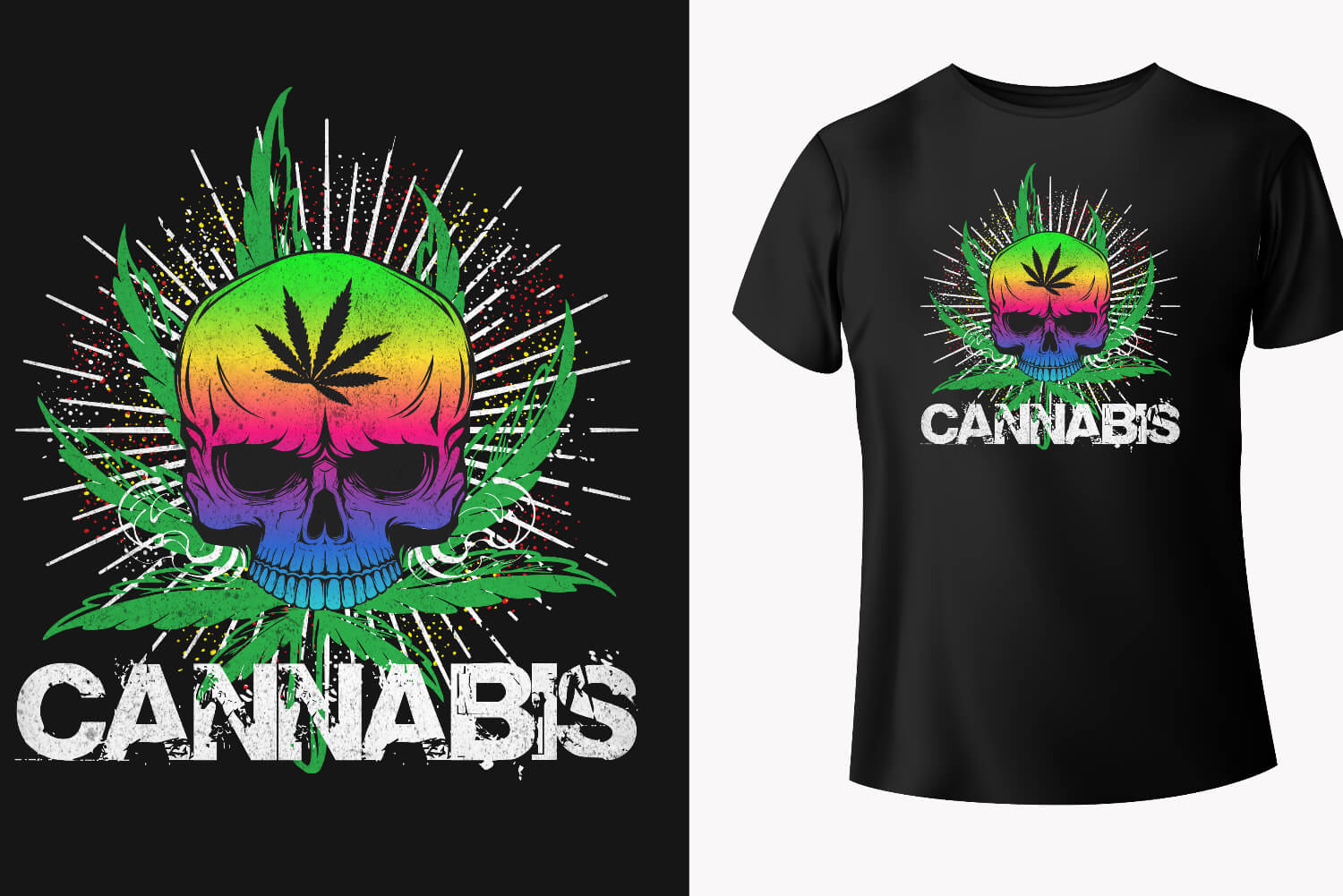  cannabis-themed t-shirt